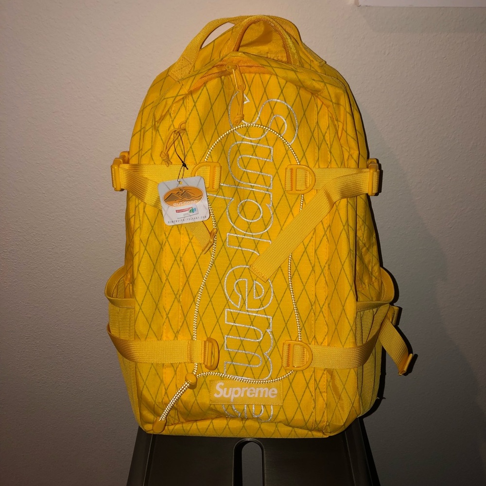 Yellow Supreme Backpack FW18